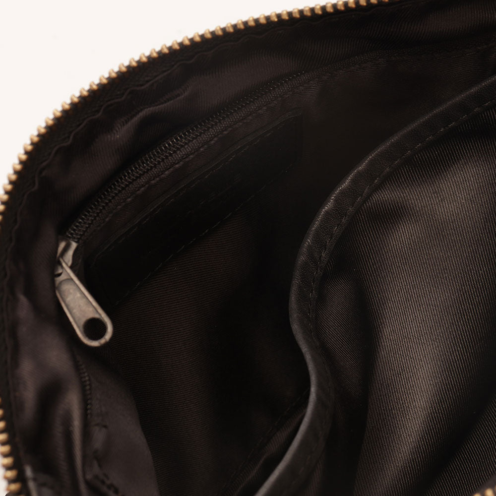 Pochette da Polso GIANNI CONTI linea Vintage in Pelle Nera