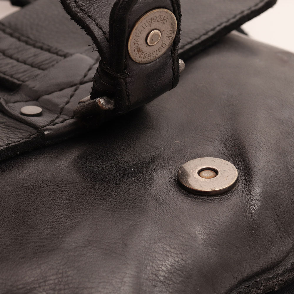 Borsa Donna a Tracolla GIANNI CONTI in Pelle Liscia Nera