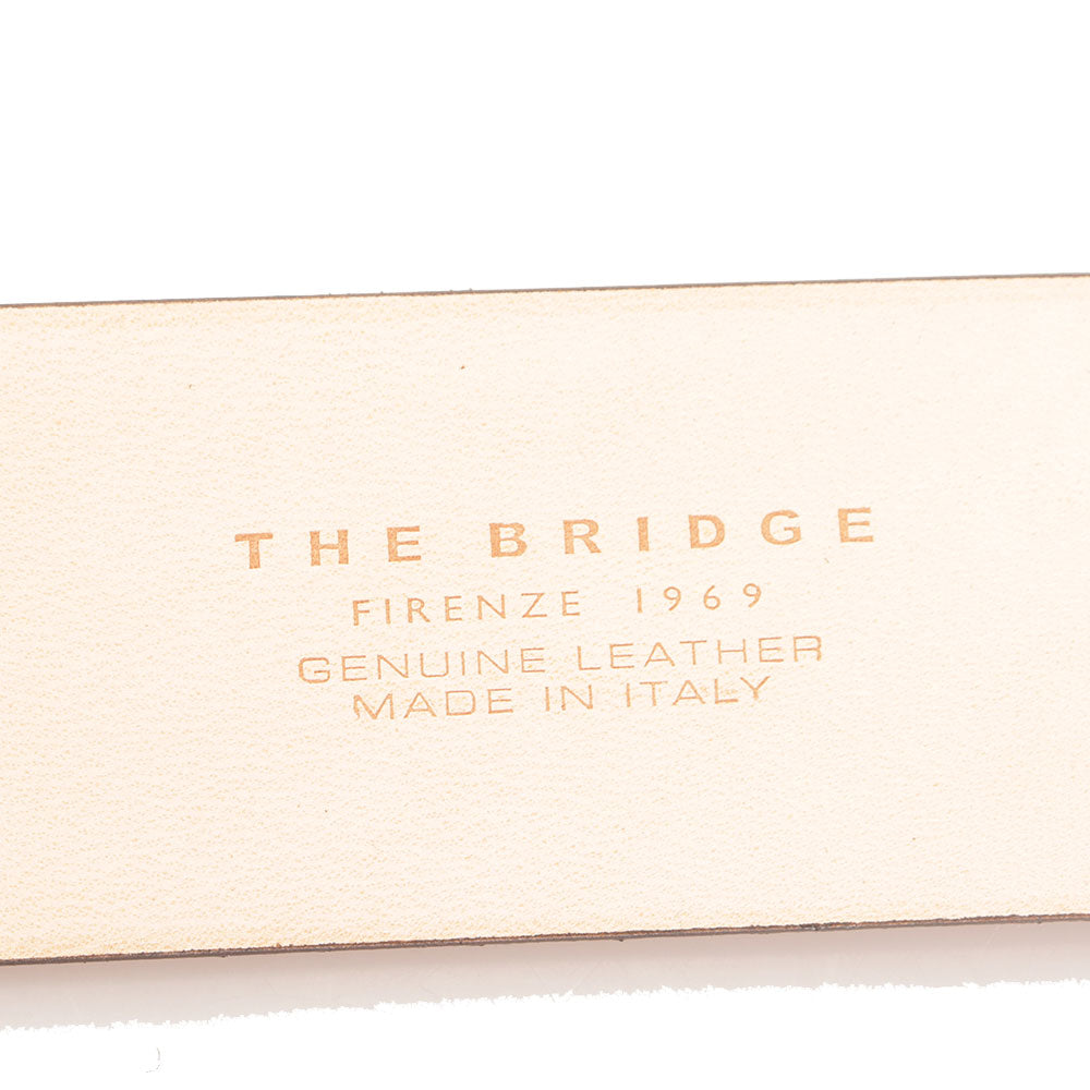 Cintura Uomo 3,5 cm THE BRIDGE in Pelle Scamosciata Marrone 110 cm