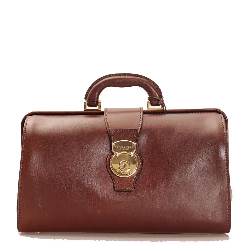 Borsa Medico THE BRIDGE in Pelle Marrone linea Core a sconto