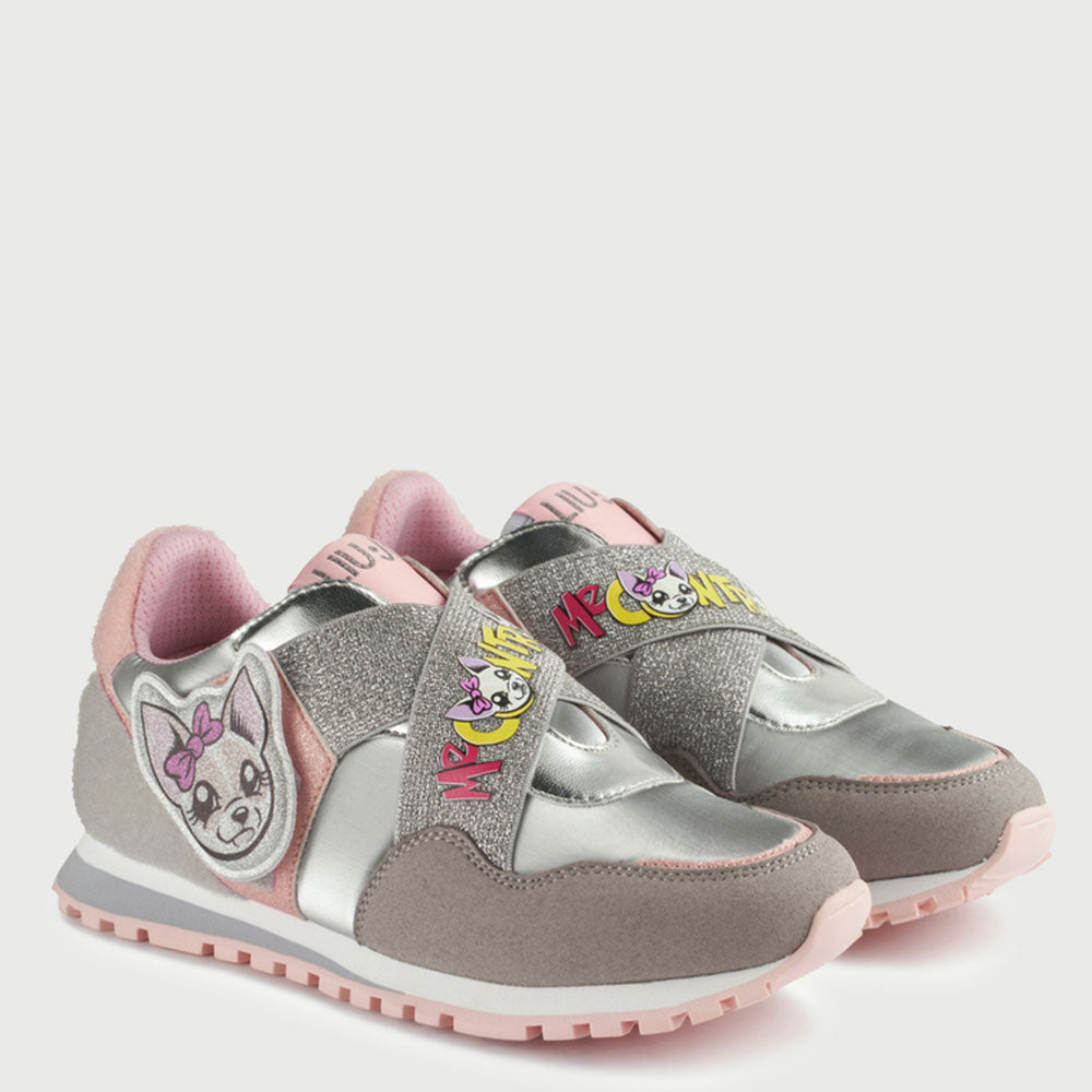 Scarpe Bambina LIU JO Sneakers Slip On Me Contro Te Grey
