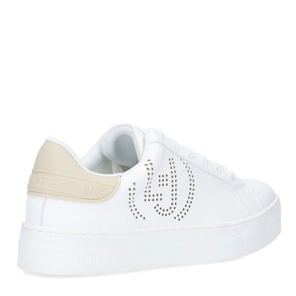Scarpe Junior LIU JO linea Alicia 44 Sneakers color Latte con Logo Traforato