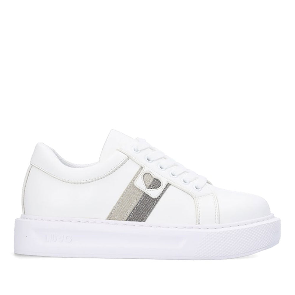 Scarpe LIU JO Sneakers Kylie 516 Bianche con Glitter