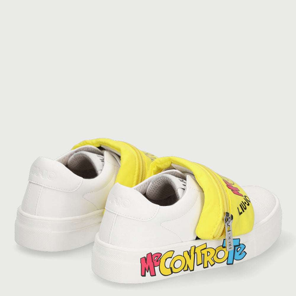 Scarpe Bambina LIU JO Sneakers Me Contro Te Bianco e Giallo