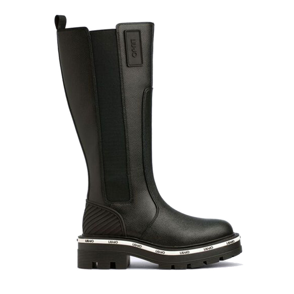Scarpe Donna LIU JO Stivali Tailor 224 stampa Saffiano Nera