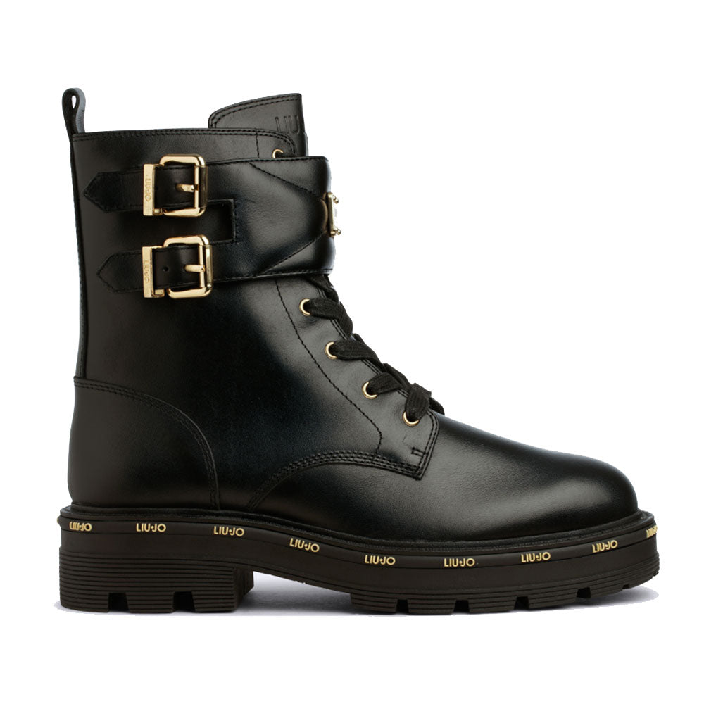 Scarpe Donna LIU JO Anfibi Tailor 231 in Pelle Nera