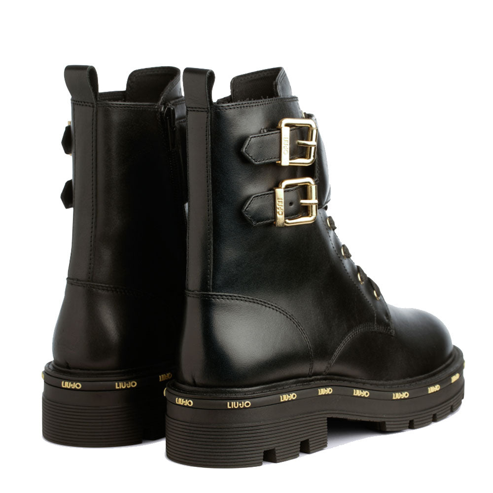 Scarpe Donna LIU JO Anfibi Tailor 231 in Pelle Nera