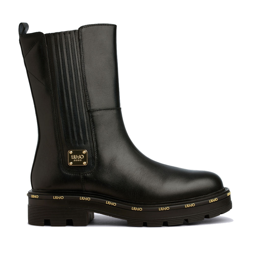 Scarpe Donna LIU JO Ankle Boots Tailor 232 In Pelle Nera A Sconto scarpe-donna-liu-jo-ankle-boots-tailor-232-in-pelle-nera-a-sconto
