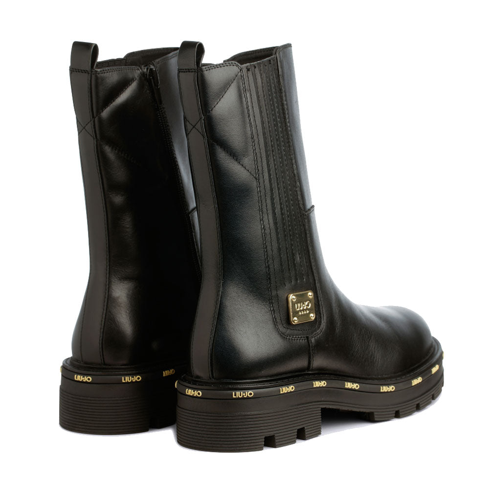 Scarpe Donna LIU JO Ankle Boots Tailor 232 in Pelle Nera