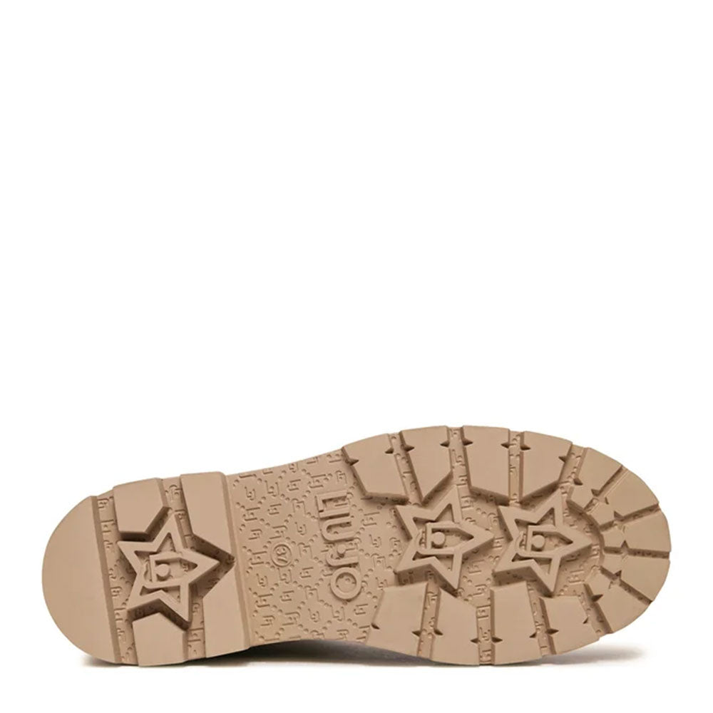 Scarpe LIU JO Taylor 625 Anfibi Sand con Cinturino con Catena Gioiello