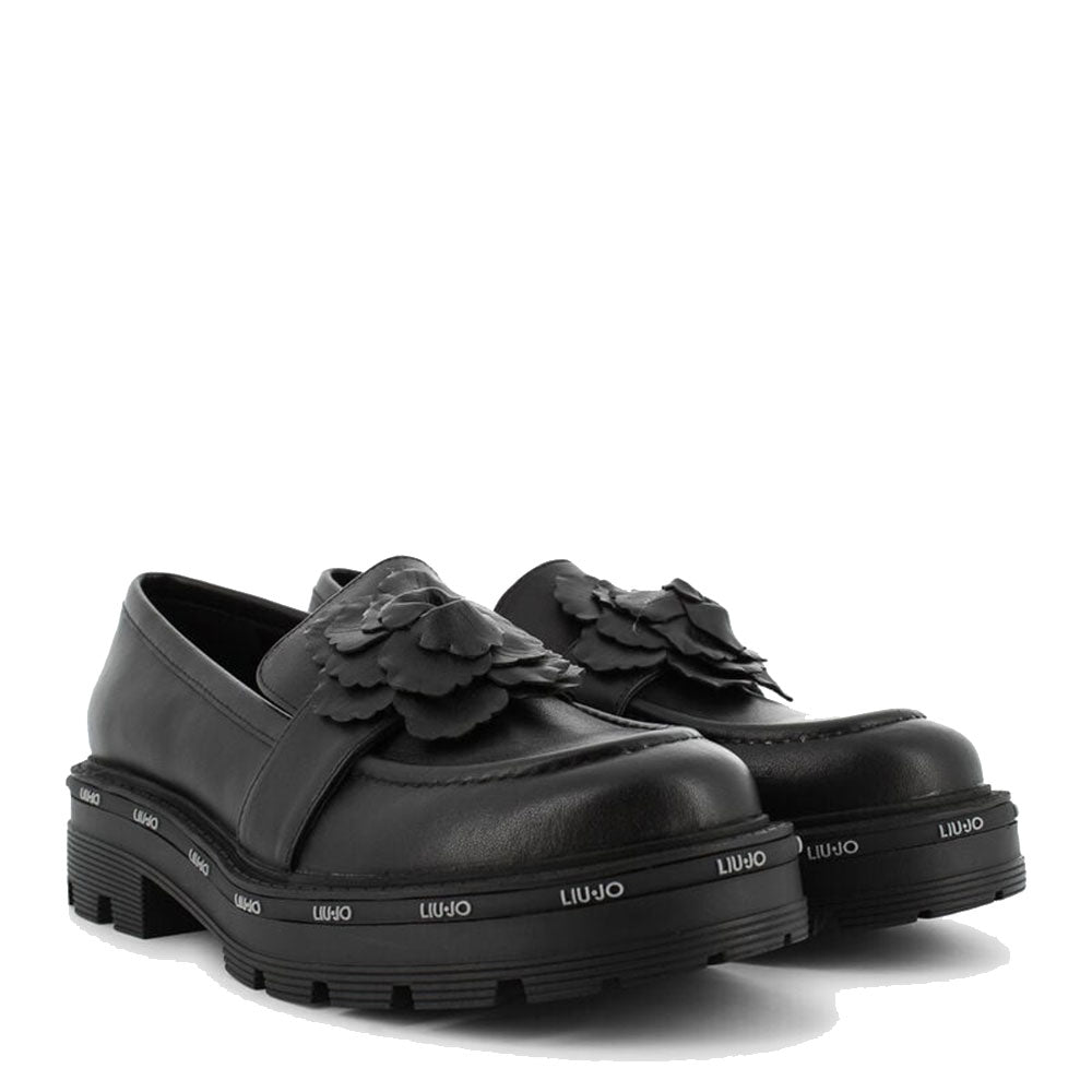 Scarpe Donna LIU JO Taylor 635 Mocassino Platform in Pelle Nera