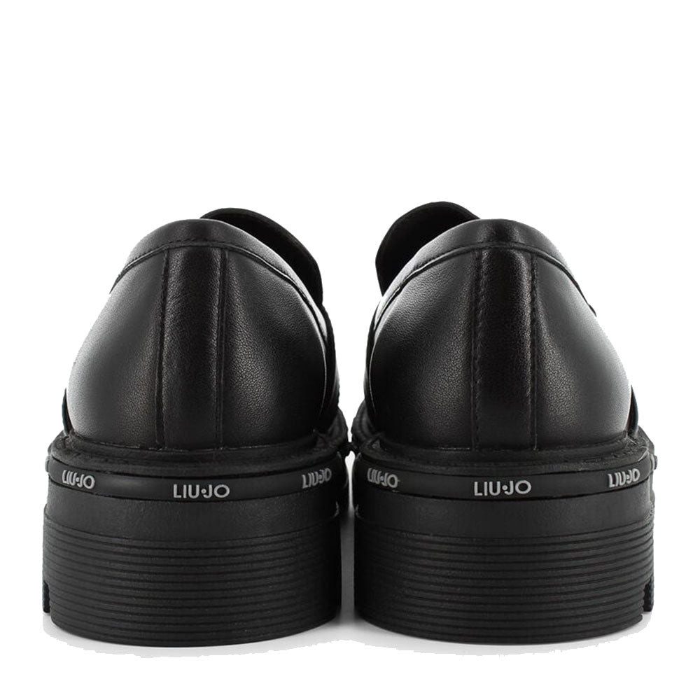 Scarpe Donna LIU JO Taylor 635 Mocassino Platform in Pelle Nera