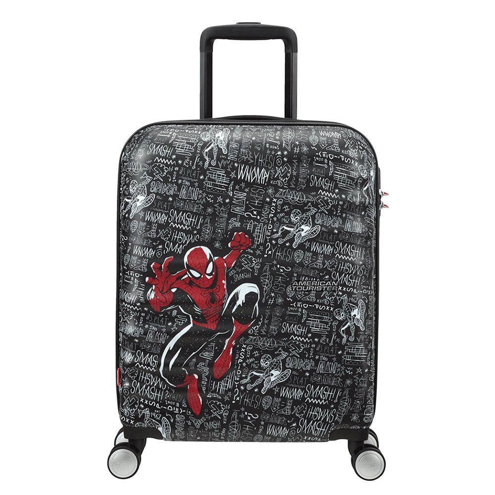 Trolley Cabina 55cm 4 Ruote Leggero 2,6kg - American Tourister Wavebreaker Marvel Spiderman Sketch