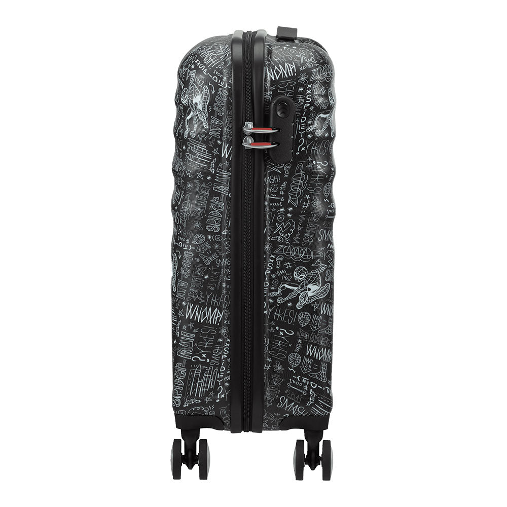 Trolley Cabina 55cm 4 Ruote Leggero 2,6kg - American Tourister Wavebreaker Marvel Spiderman Sketch