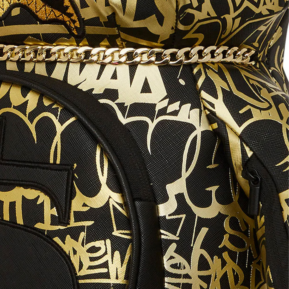 SPRAYGROUND Half Graff Gold Bear Rucksack