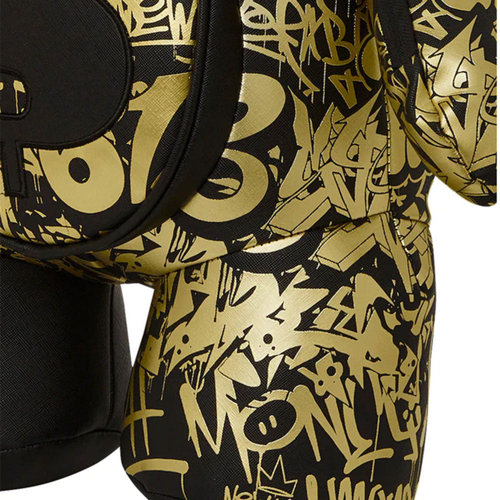 SPRAYGROUND Half Graff Gold Bear Rucksack