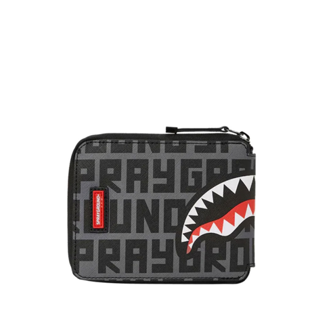 SPRAYGROUND Faltbare Schulter-Shopper-Damentasche mit geteiltem Infinity-Check-Druck