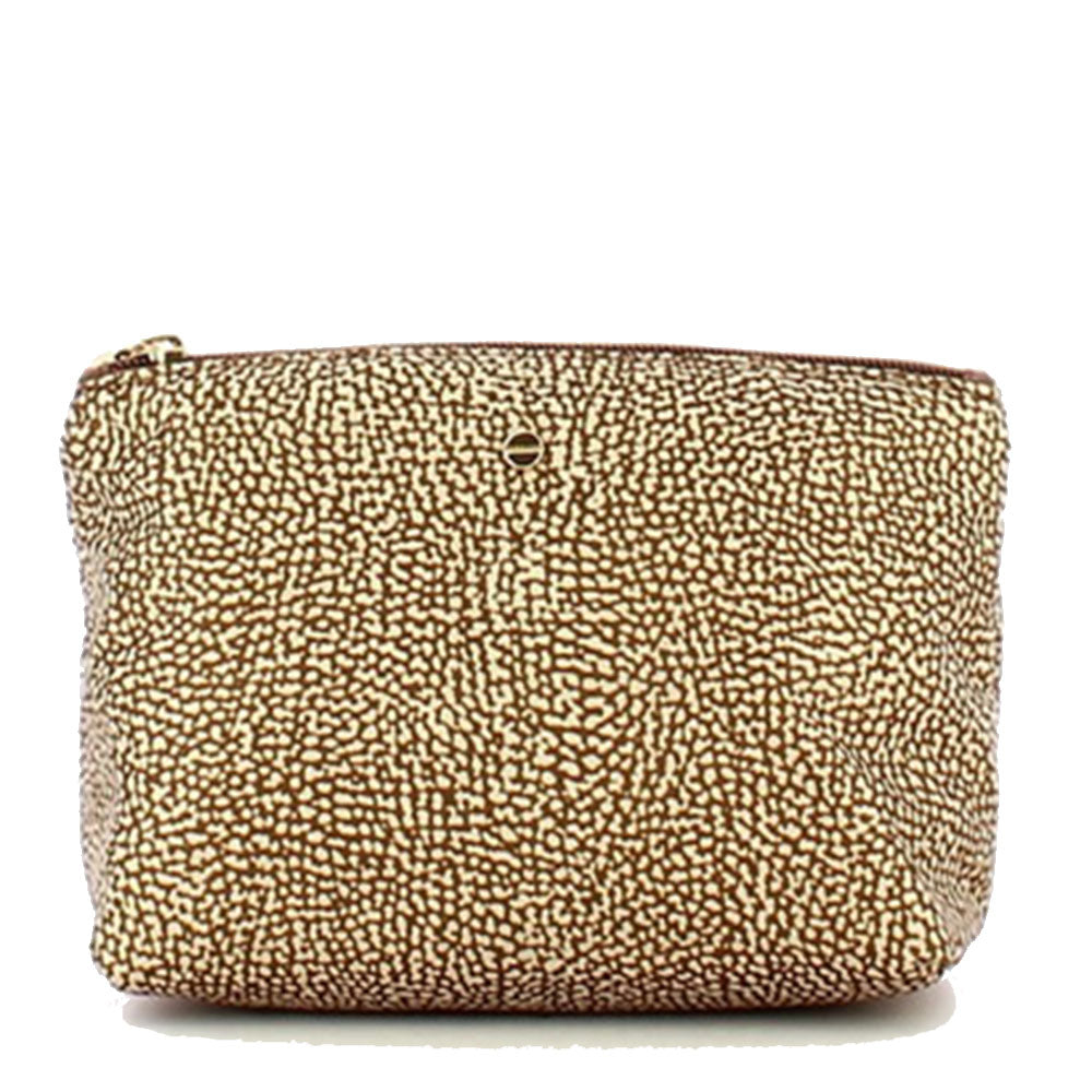 Beauty Donna Medio BORBONESE in Tessuto linea Jet Op Beige Marrone