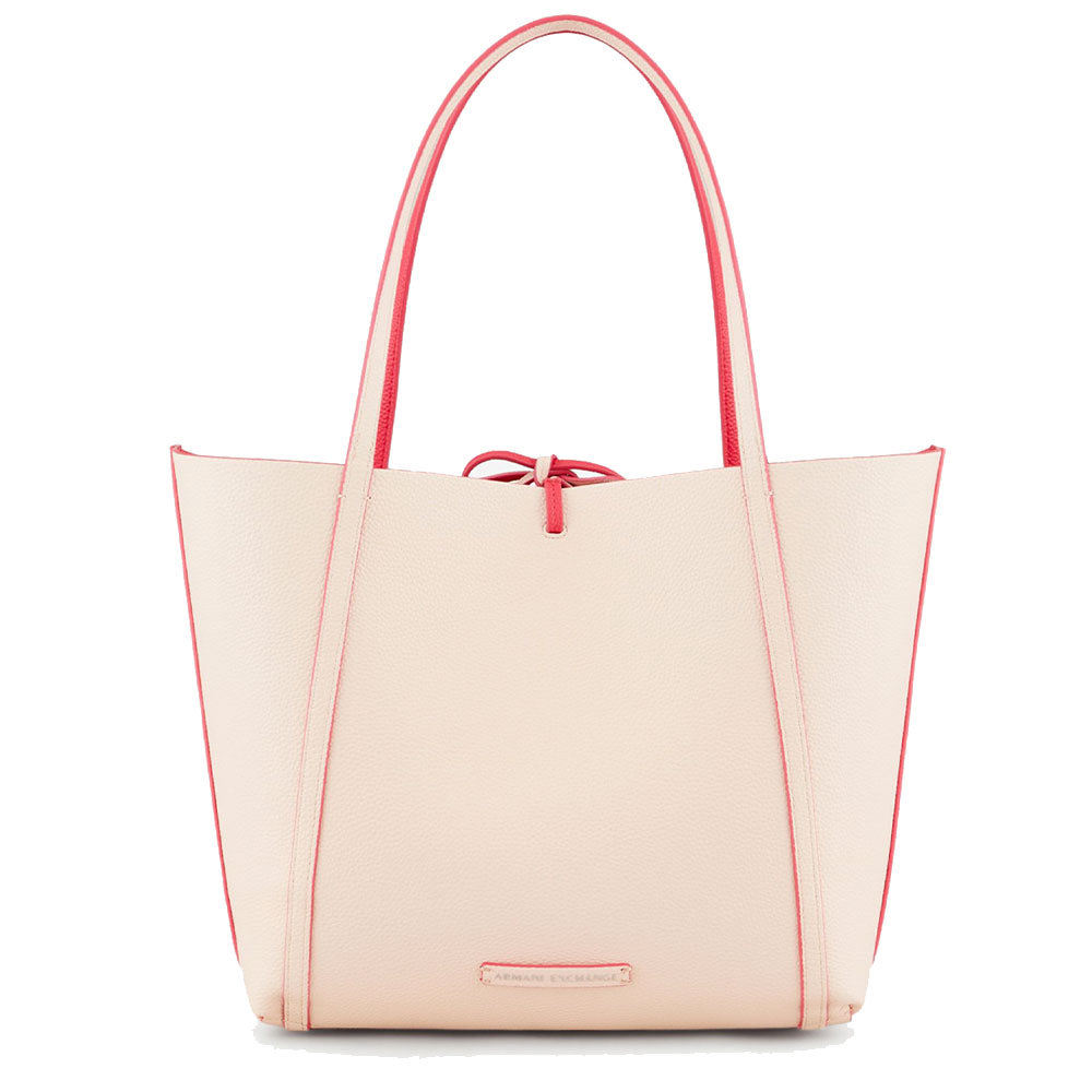 Borsa Donna Reversibile ARMANI EXCHANGE Shopping a Spalla colore Nude - Highlight