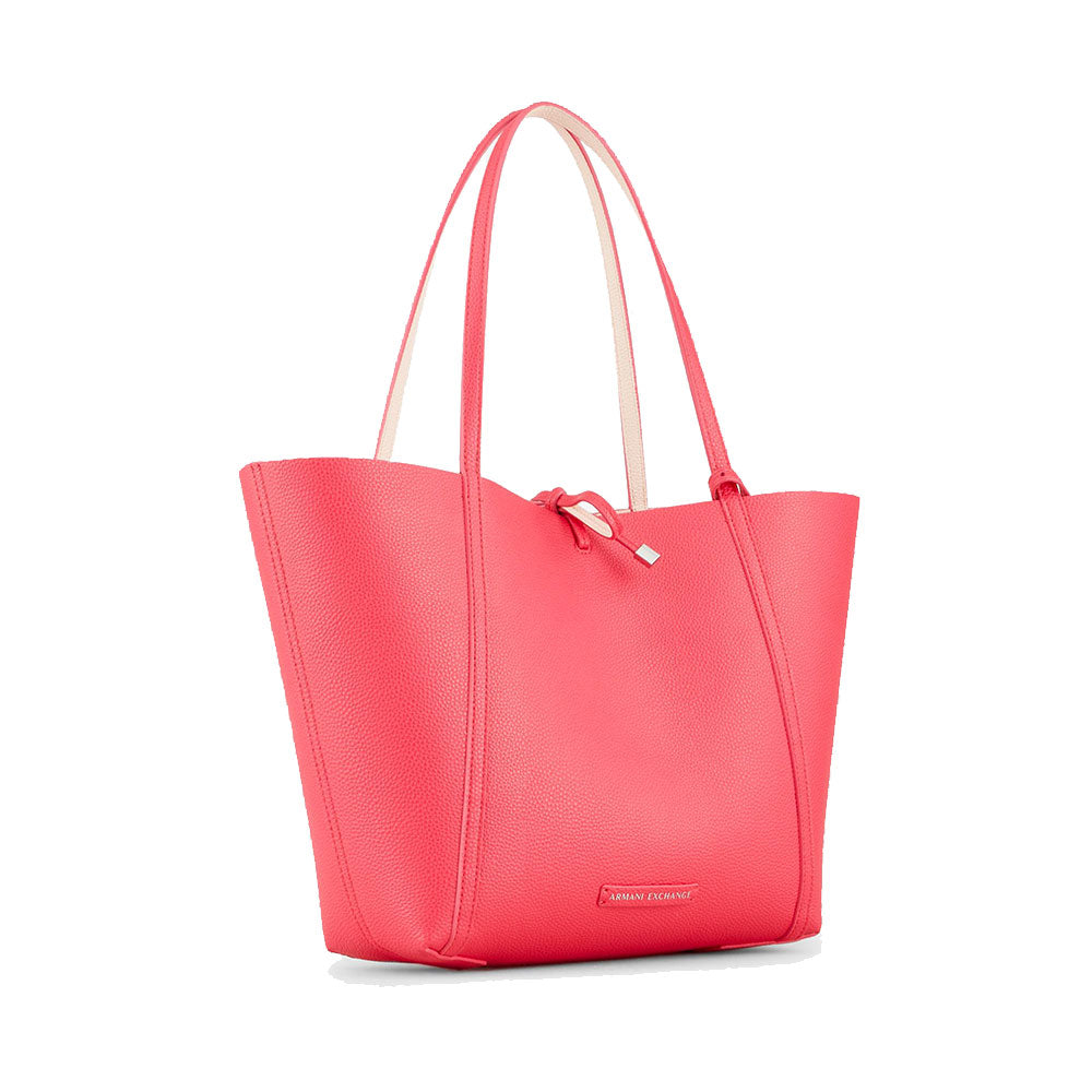Borsa Donna Reversibile ARMANI EXCHANGE Shopping a Spalla colore Nude - Highlight