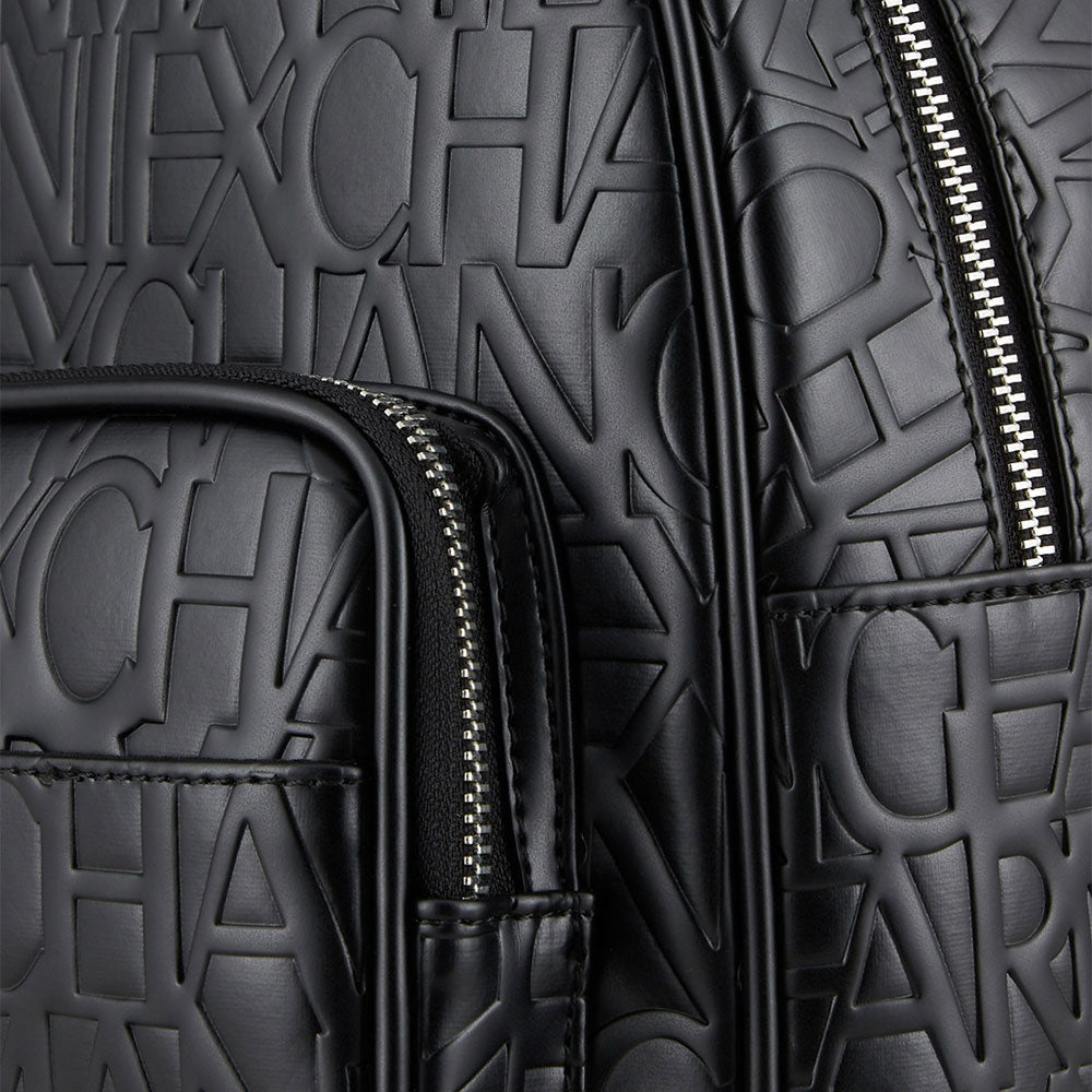 Zaino Donna ARMANI EXCHANGE Con Logo Impresso Chiuso con Zip colore Nero