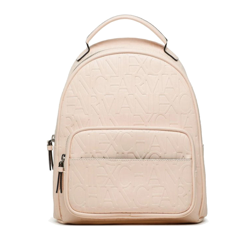 Zaino Donna ARMANI EXCHANGE Con Logo Impresso Chiuso con Zip colore Nude