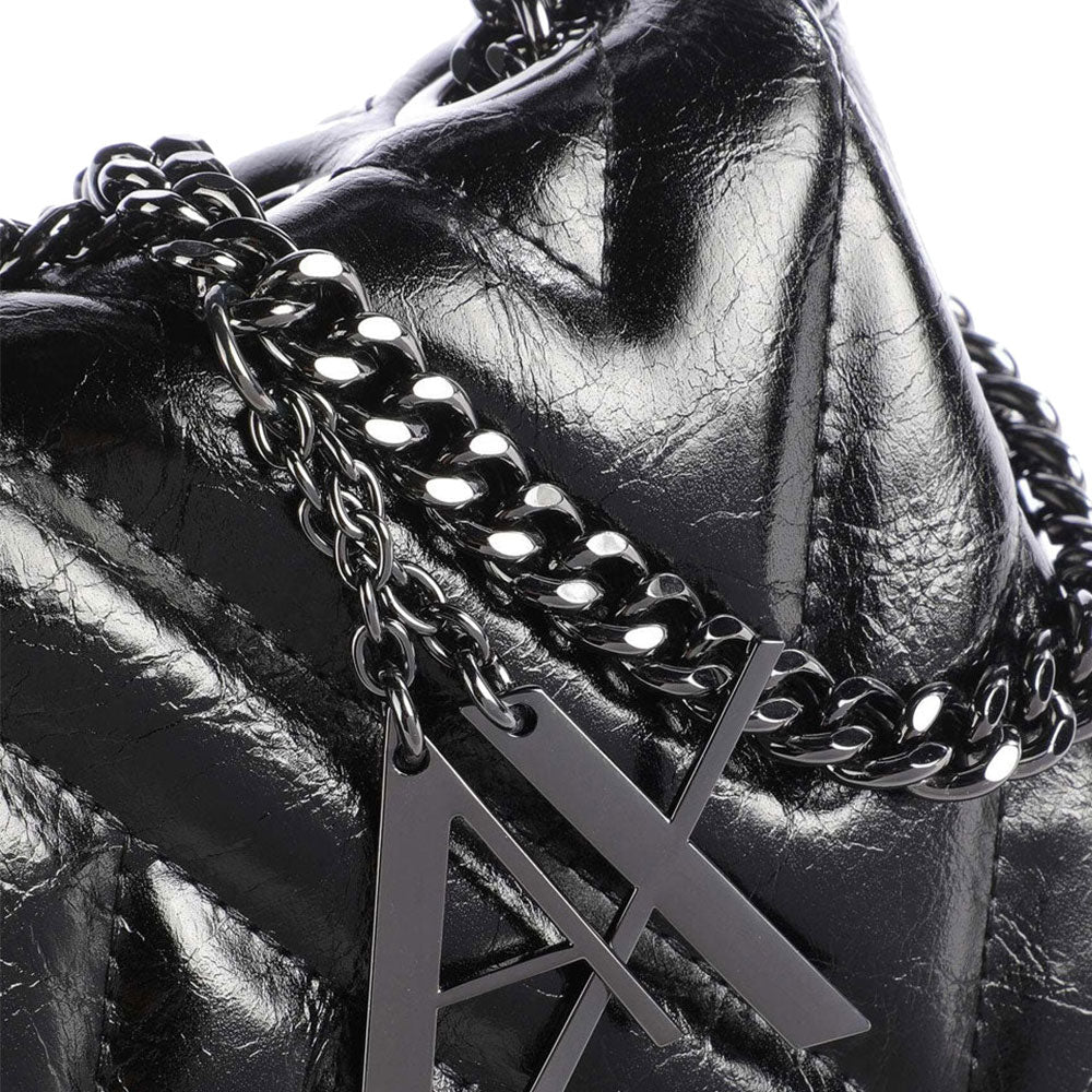 Borsa Donna a Tracolla ARMANI EXCHANGE Chiusa con Pattina colore Nero