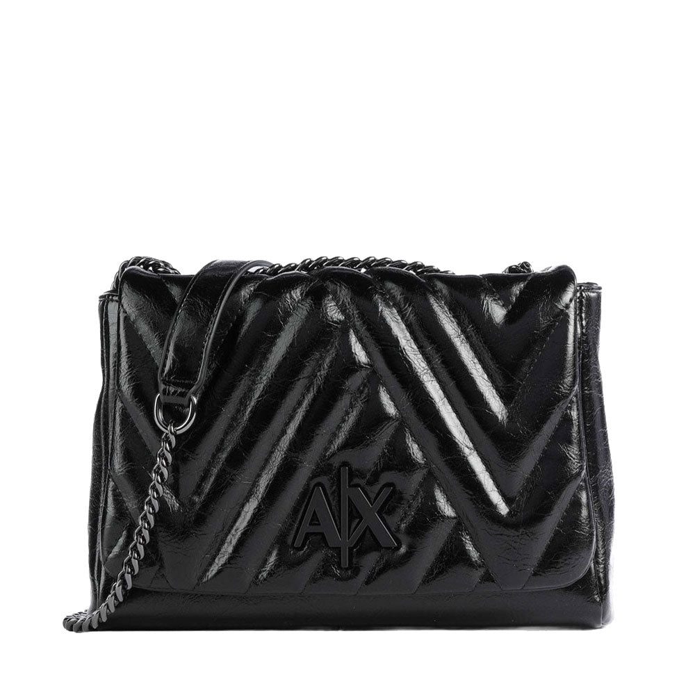 Borsa Donna a Tracolla ARMANI EXCHANGE Chiusa con Pattina colore Nero