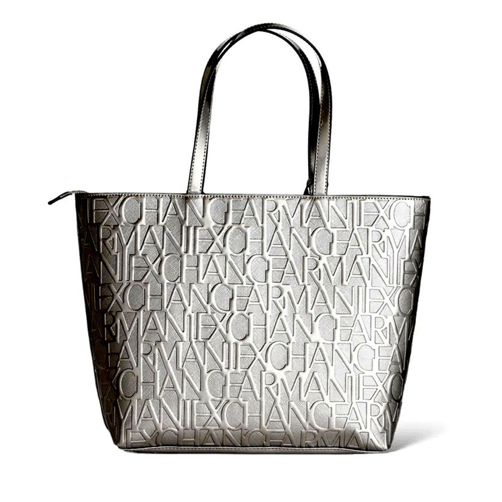 Borsa Donna ARMANI EXCHANGE Shopping a Spalla colore Gun Metal