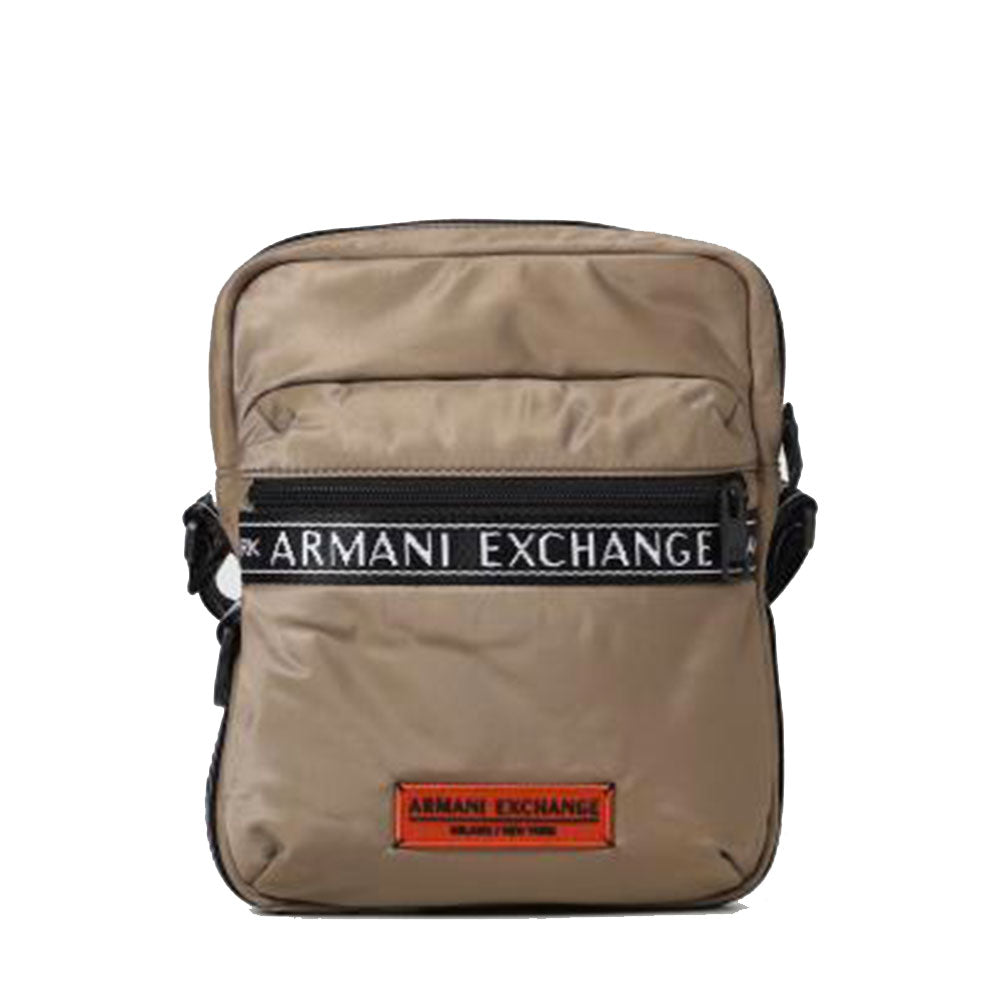 Borsello Uomo Armani Exchange in Tessuto Tecnico Colore Elmwood