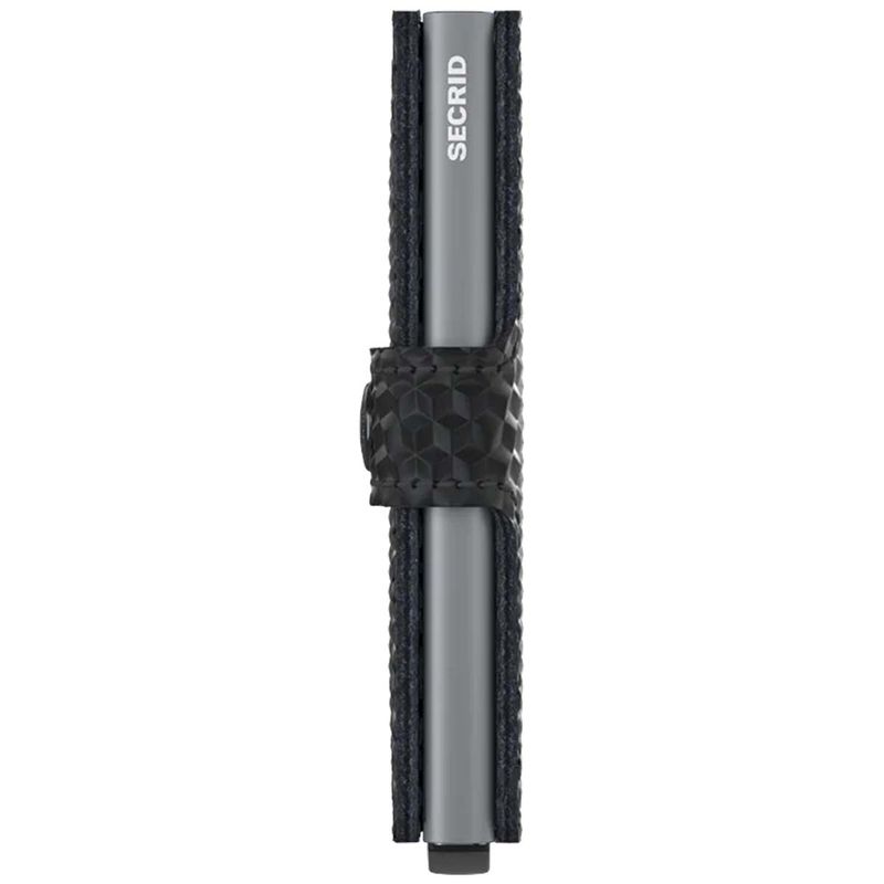 Porta Carte con Clip SECRID linea Cubic in Pelle Black-Titanium con RFID