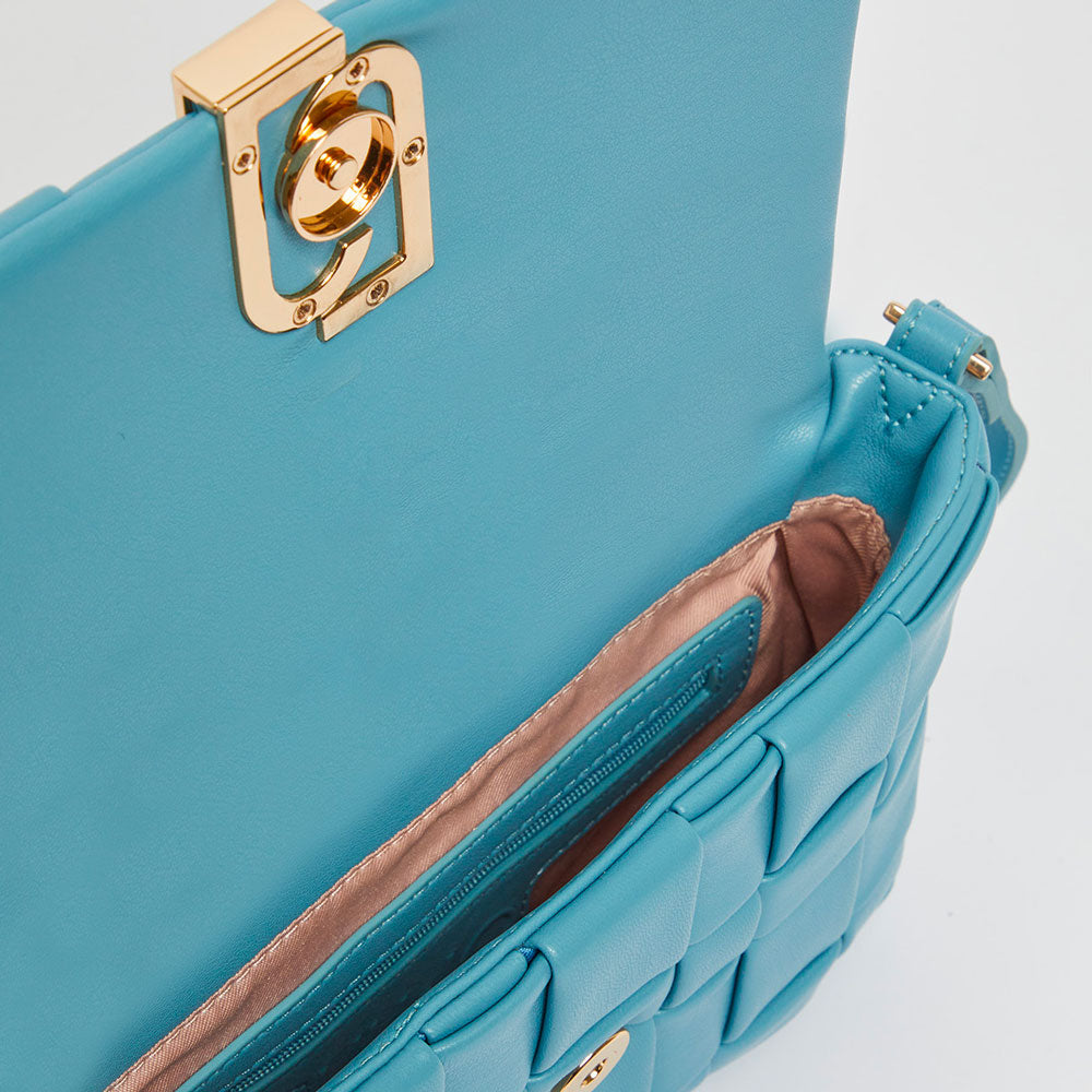 Borsa Donna a Tracolla LIU JO Intrecciata colore Ocean Wave