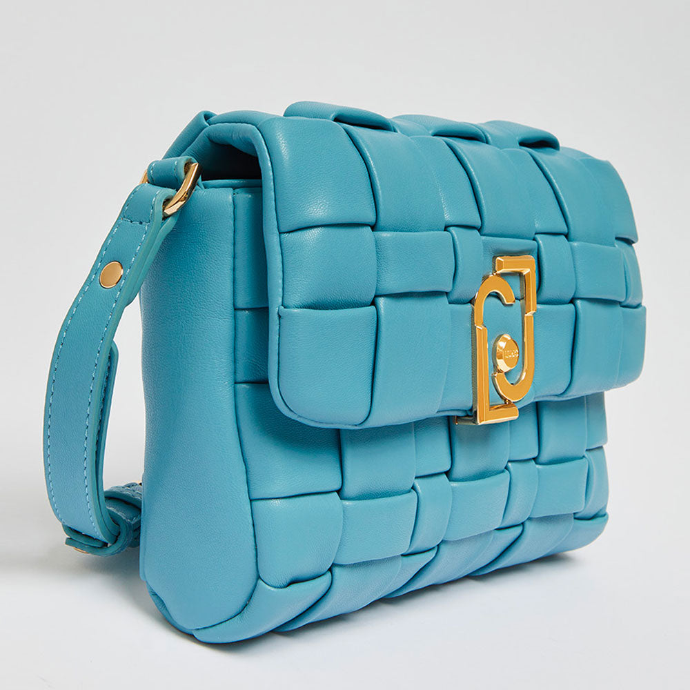 Borsa Donna a Tracolla LIU JO Intrecciata colore Ocean Wave