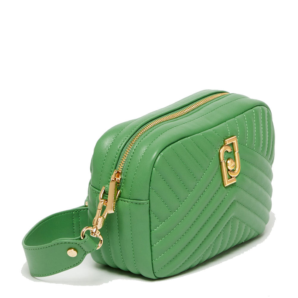 Borsa Donna Camera Case a Tracolla LIU JO Ecosostenibile Matelassè Verde