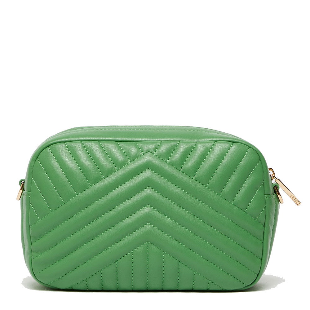 Borsa Donna Camera Case a Tracolla LIU JO Ecosostenibile Matelassè Verde