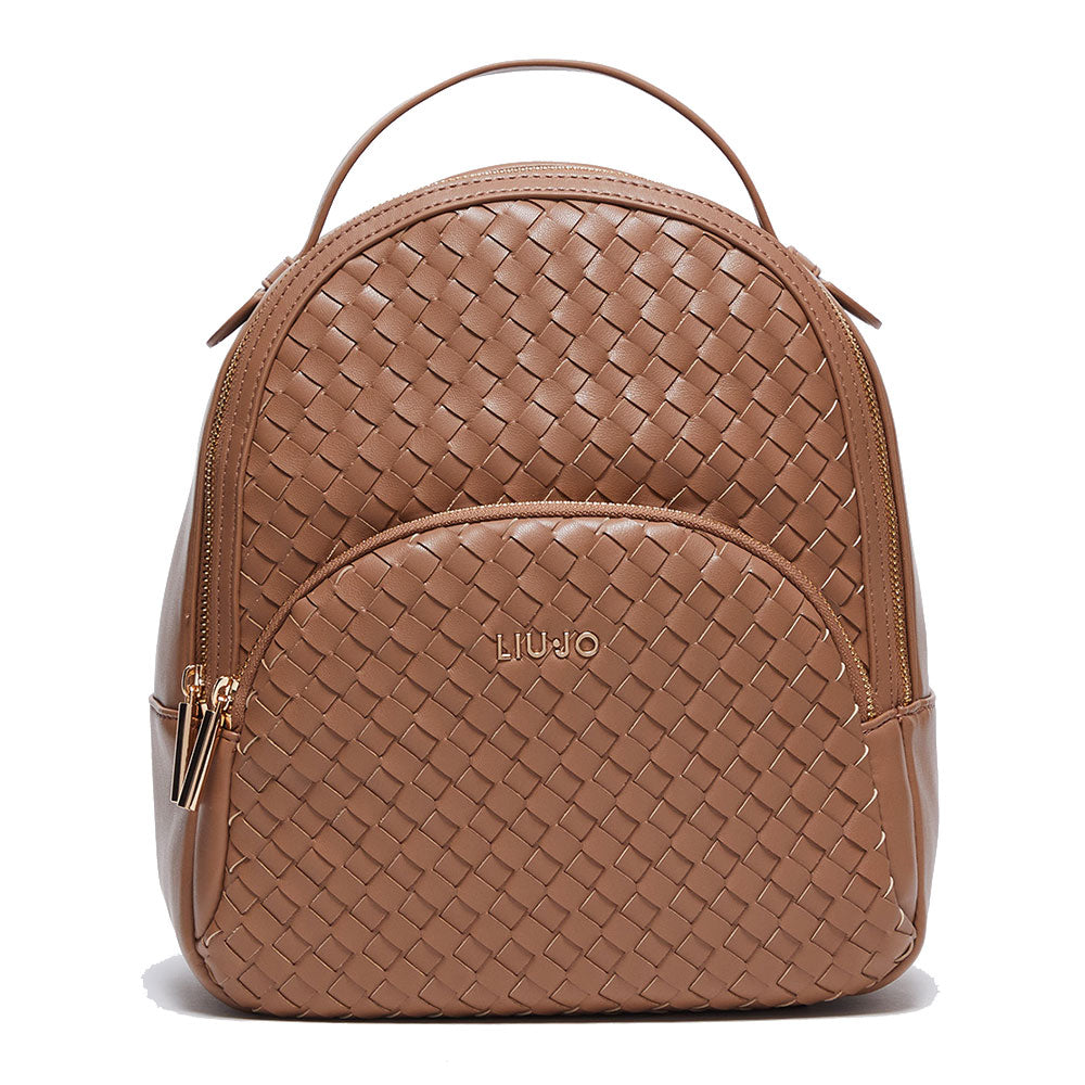 LIU JO Better Braided Brown Damenrucksack mit Rabatt – Cuoieriashop