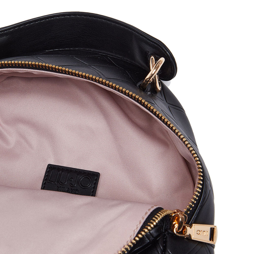 Zaino Donna LIU JO Trapuntato con Strass Nero