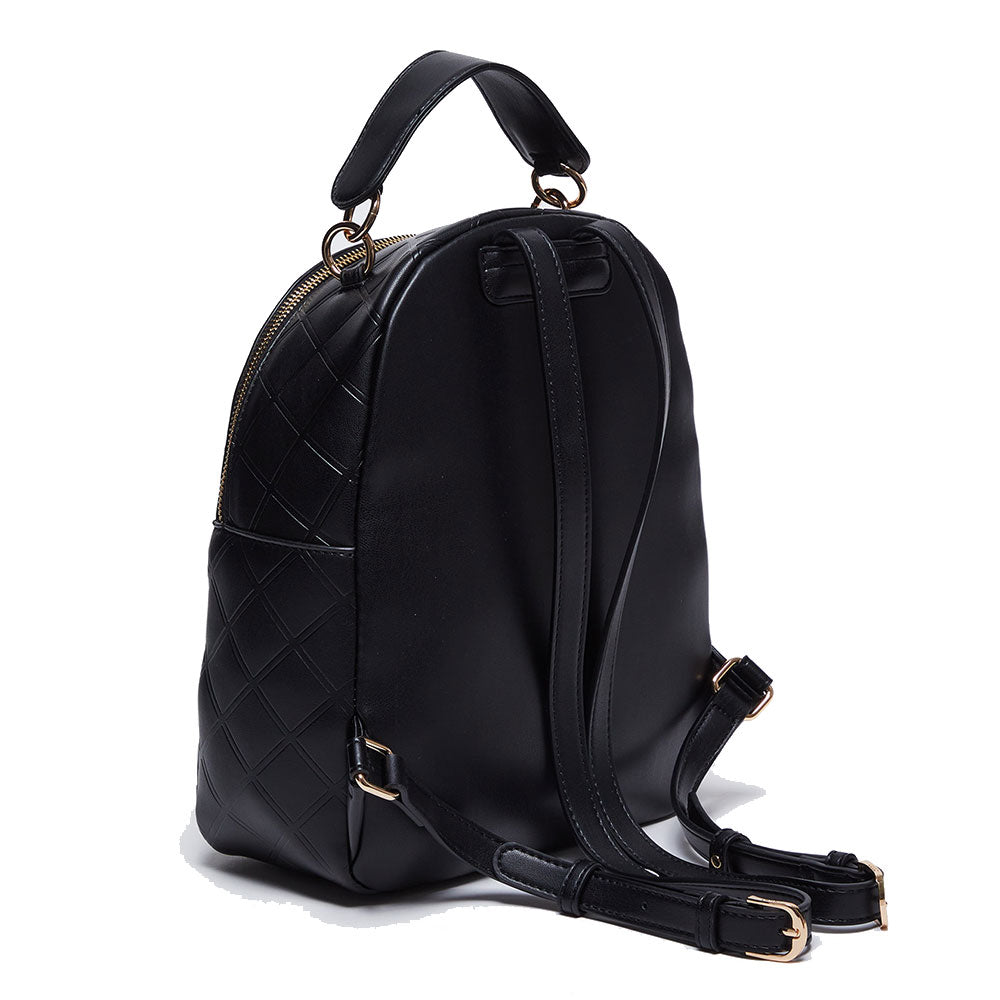 Zaino Donna LIU JO Trapuntato con Strass Nero