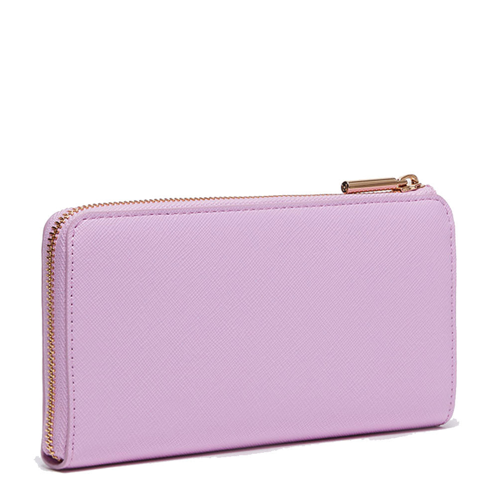 Portafoglio Donna con Zip LIU JO Rosa Lavanda con Logo