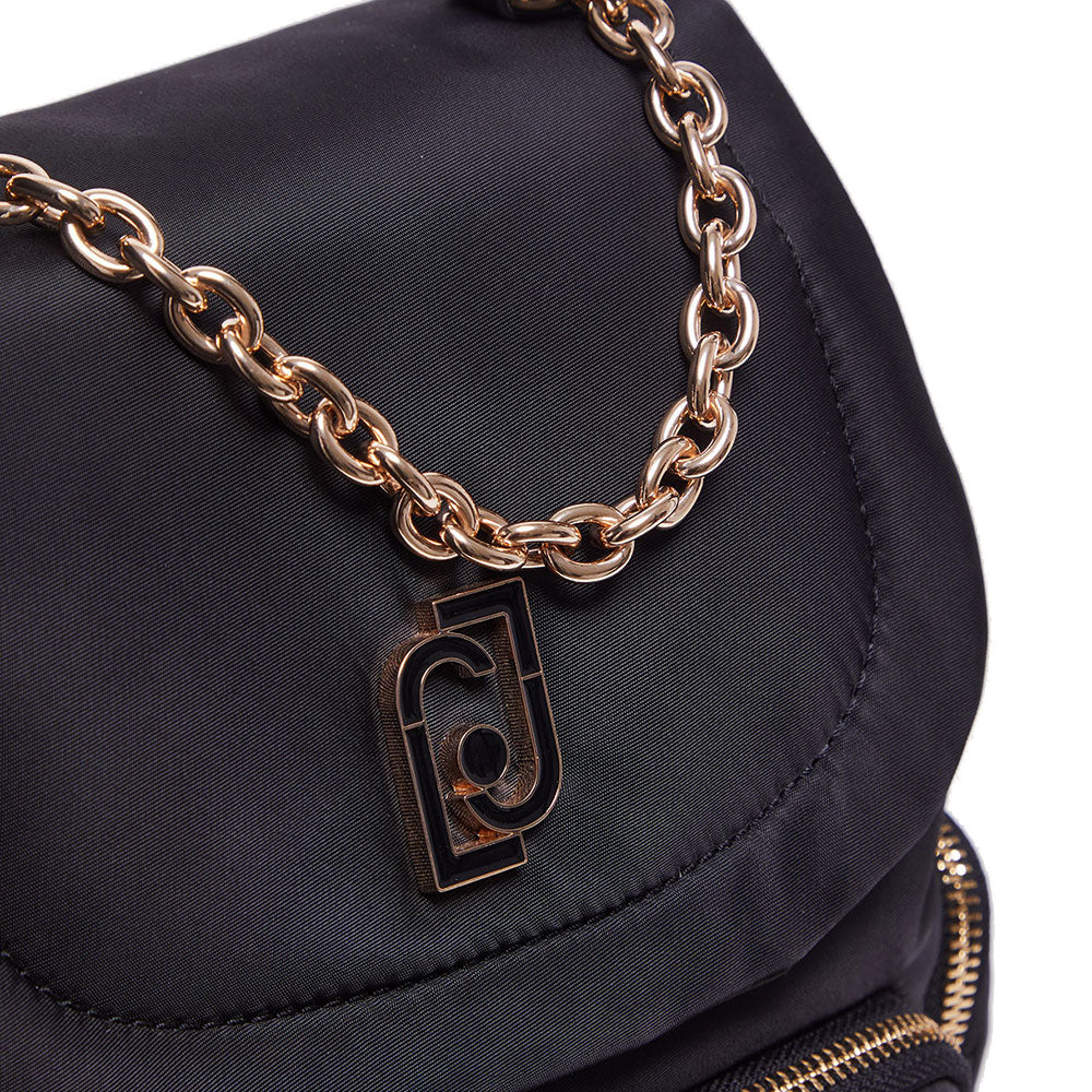Zaino Donna LIU JO Ecosostenibile in Nylon Nero