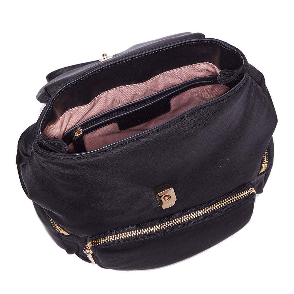 Zaino Donna LIU JO Ecosostenibile in Nylon Nero
