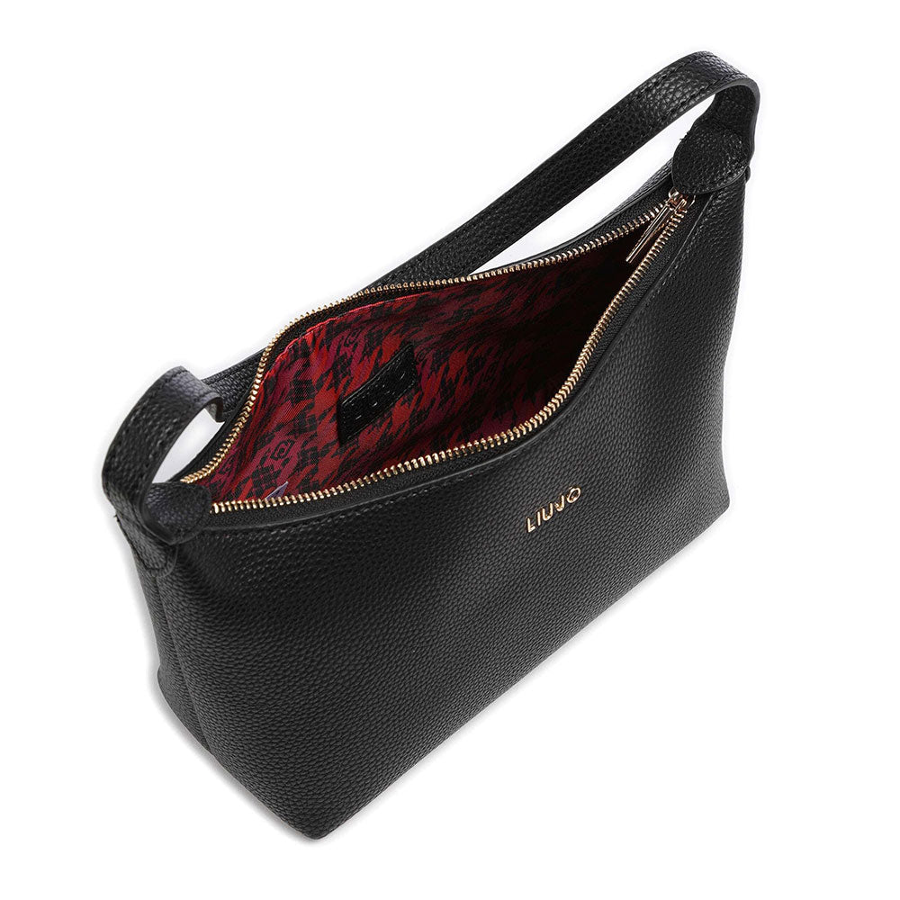Borsa Donna a Spalla LIU JO Effetto Bottalato Nero AF3282