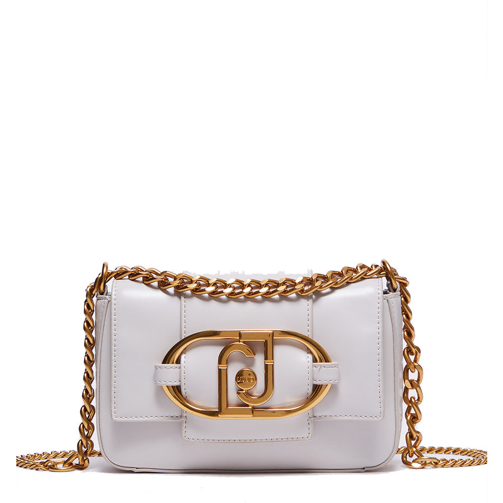 Borsa Donna a Tracolla LIU JO Ecosostenibile Bianco Lucido con