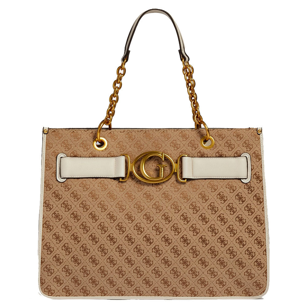 Borsa Donna a Spalla GUESS linea Aileen colore Ivory