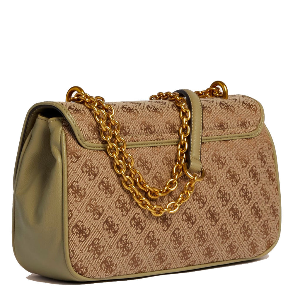 Borsa Donna a Tracolla GUESS linea Aileen colore Sage Green