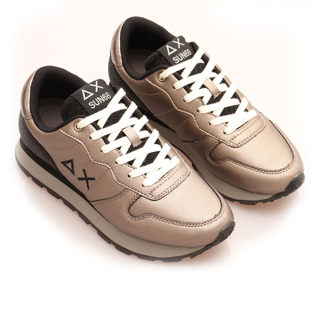 Scarpe Donna Sun68 Sneakers Ally Back Glitter Argento Z40210