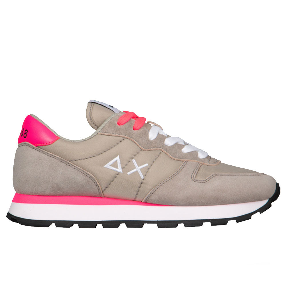 Scarpe Donna Sun68 Sneakers Ally Solid Nylon Grigio Chiaro