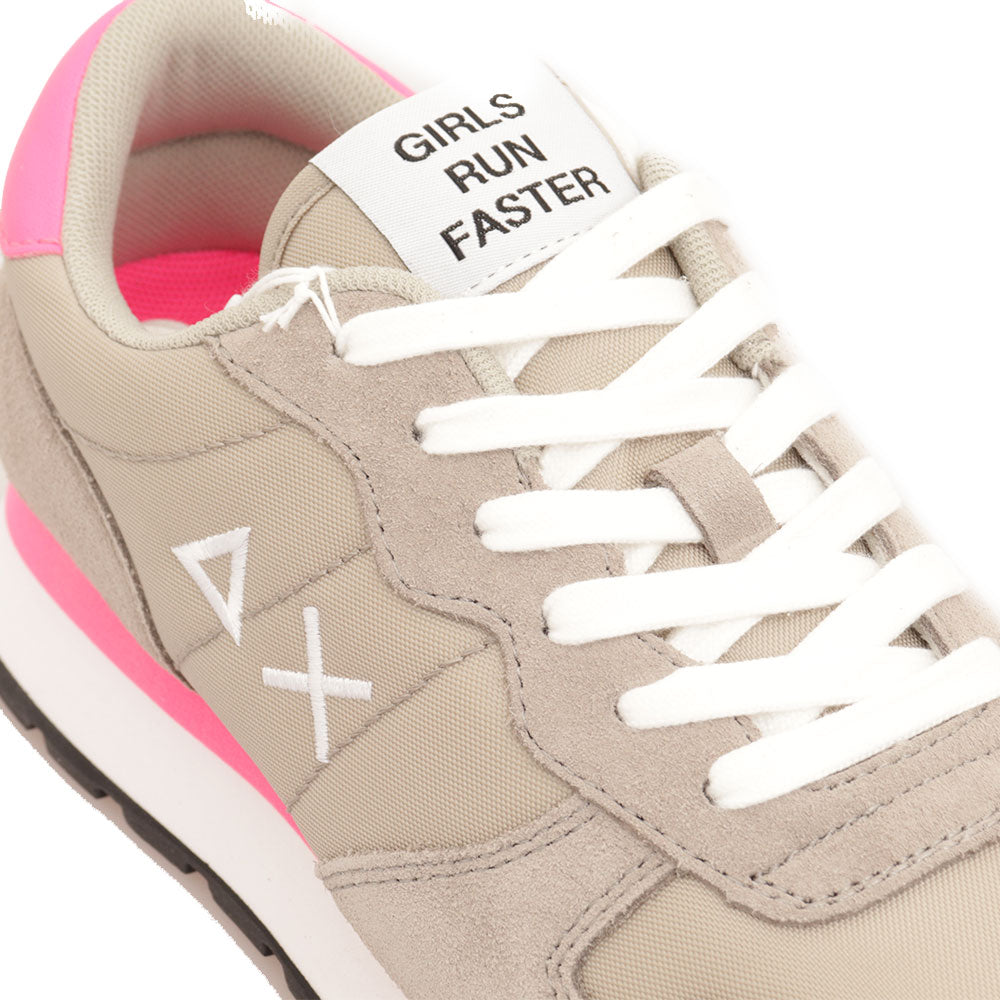 Scarpe Donna Sun68 Sneakers Ally Solid Nylon Grigio Chiaro