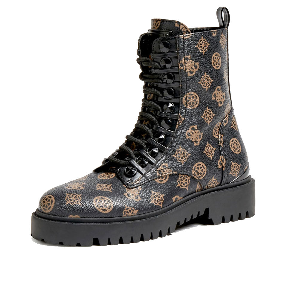 Scarpe Donna GUESS linea Oxana Anfibio colore Brown Multi
