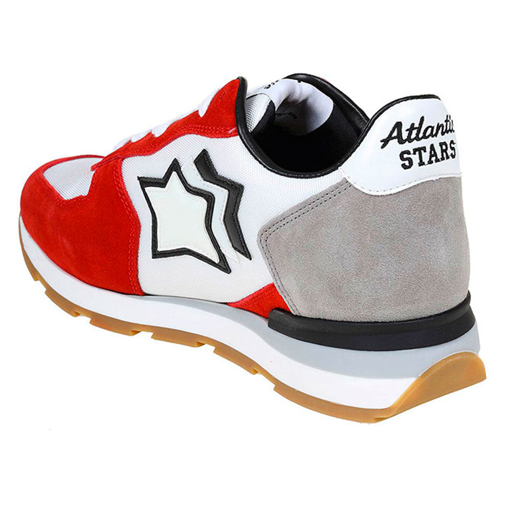 Scarpe Uomo ATLANTIC STARS Sneakers Linea Antares Colore Bianco e Rosso
